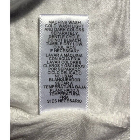 Leo & Nicole Women's Crochet Tank Top White Stretch USA Size Medium - Picture 8 of 8